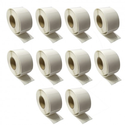 10 Rolls Thermal Label Stiker 40MM X 46MM X 40MM (600pcs per roll)